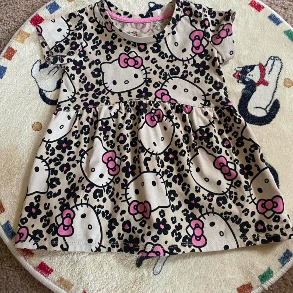 hello kitty leopard dress